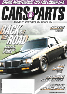 CARS & PARTS 2016 JAN/FEB - '66 FAIRLANE REBUILT, PETERSEN MUSEUM, CRADLE KIT